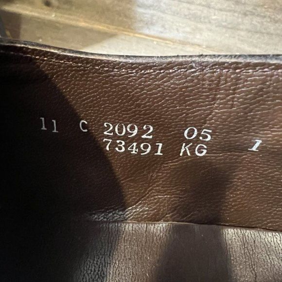 Mens Florsheim Made in USA Brown Leather Wingtip Tasseled Loafers Shoes 11 C GUC - Picture 8 of 8